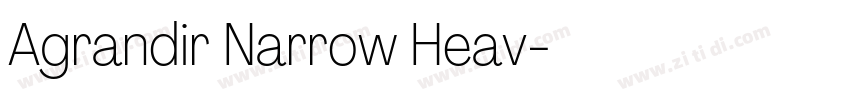 Agrandir Narrow Heav字体转换 Agrandir Narrow Heav字体转换